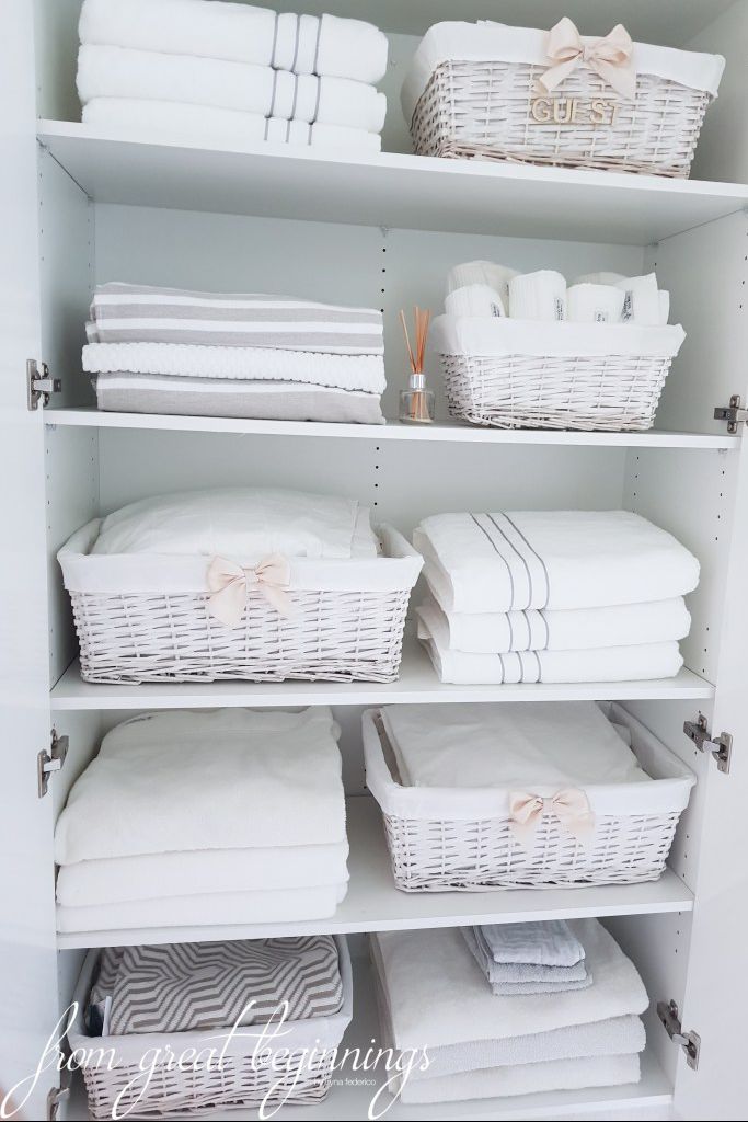 Linen closet  Closet planning, Linen closet storage, Linen closet